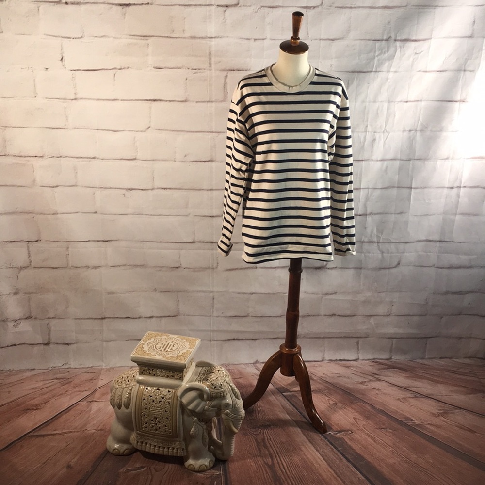 Zara Crewneck Striped Sweatshirt